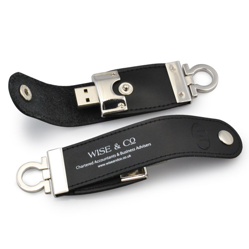 Brighton Leather USB Flash Drive