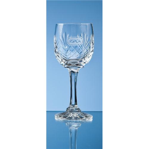 Durham Lead Crystal Panel Red Wine Glass