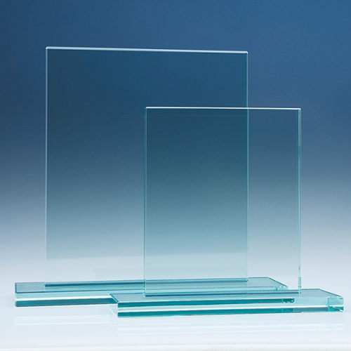 17.5cm x 20cm Rectangle, 12 mm Jade Glass