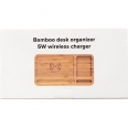 Bamboo Desk Organiser and Charger 5
