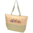 Rhythm Straw Paper Large Zipped Tote Bag 21L 11