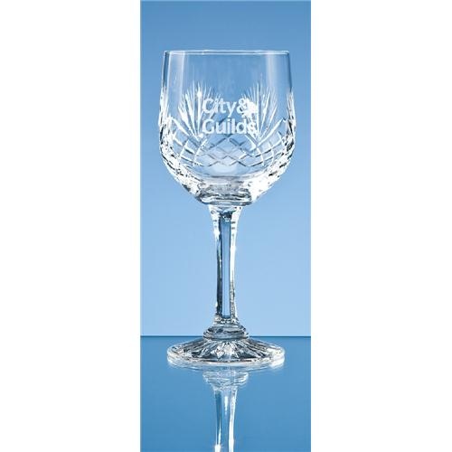 Durham Lead Crystal Panel Goblet