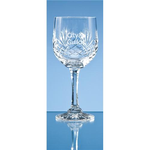 Durham Lead Crystal Panel Goblet