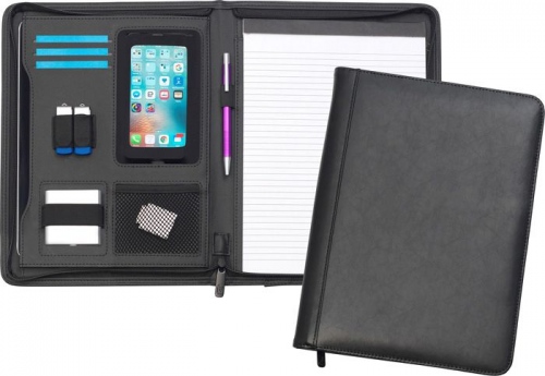 Goudhurst A4 Zipped Bonded Leather Tabletfolio