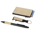 Minka RCS Recycled Aluminium Ballpoint Pen, Keychain and RFID Card Holder Gift Set 7