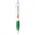 Nash Ballpoint Pen with White Barrel and Coloured Grip 9