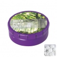 Round Click Tin with Dextrose Mints 12