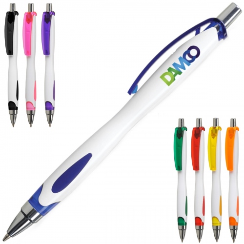 Viki White Ballpoint Pen