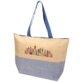 Rhythm Straw Paper Large Zipped Tote Bag 21L 10