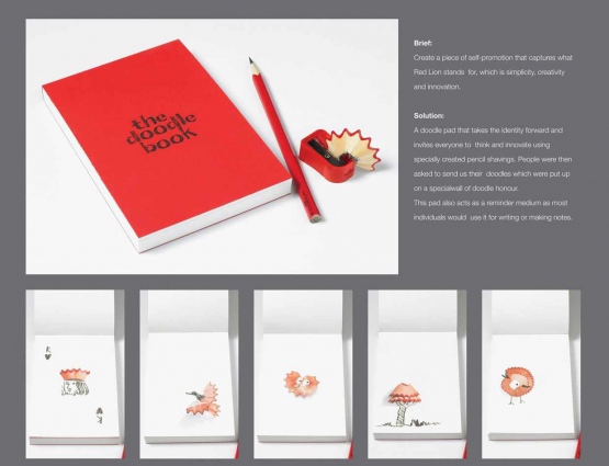 Branded Doodle Pad Inspires Customers of Red Lion Ad Agency #CleverPromoGifts