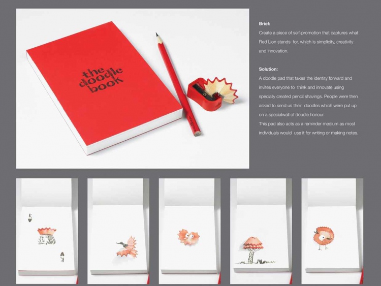 Branded Doodle Pad Inspires Customers of Red Lion Ad Agency #CleverPromoGifts