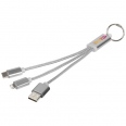 Metal 3-in-1 Charging Cable with Keychain 7