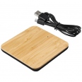 Leaf Bamboo and Fabric Wireless Charging Pad 7