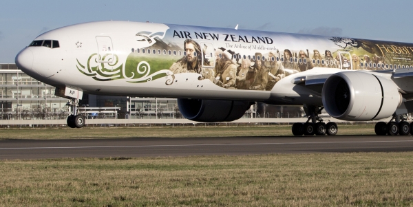 New Zealand Airlines' Promotional Hobbit Plane
