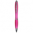 Curvy Ballpoint Pen with Frosted Barrel and Grip 1