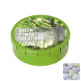 Round Click Tin with Fruit Heart Sweets 12