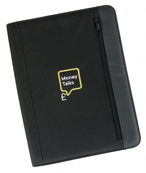 Micro Zip-Round Conference Folder