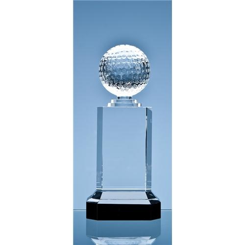 25.5cm Mounted Optic Golf Ball Column Award