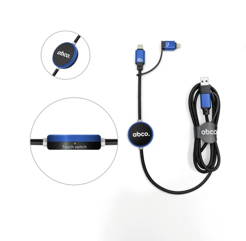 GRS Certified 60W PD Fast Charging and Touch Controlled LED