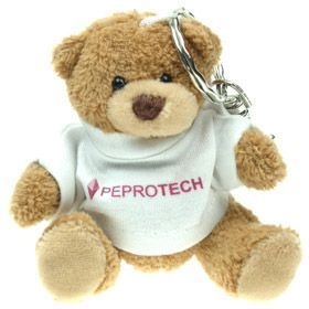 8 cm Tubby Keyring Bear in a T-Shirt