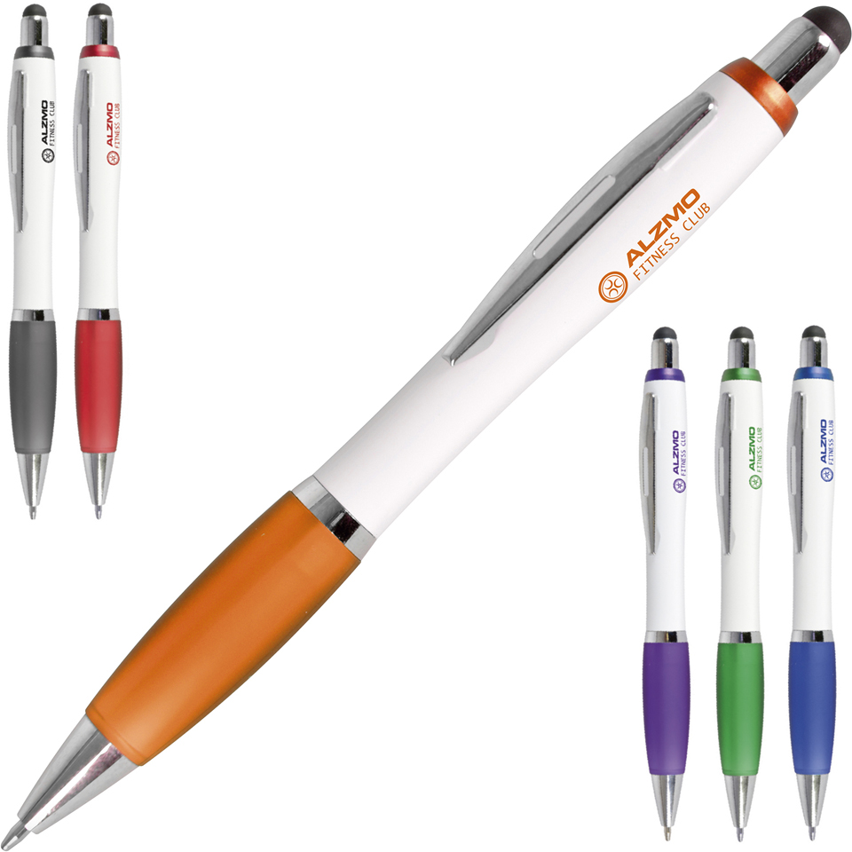 White Curvy Pen Stylus
