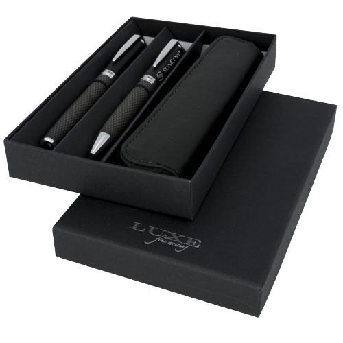 Carbon Duo Pen Gift Set with Pouch