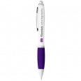 Nash Ballpoint Pen White Barrel and Coloured Grip 11