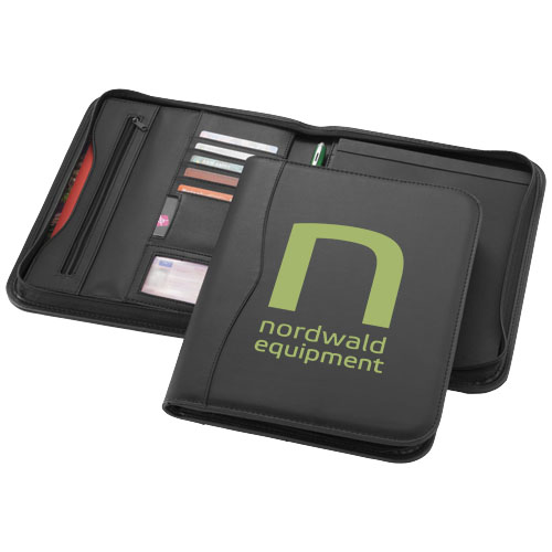 Ebony A4 Zippered Portfolio
