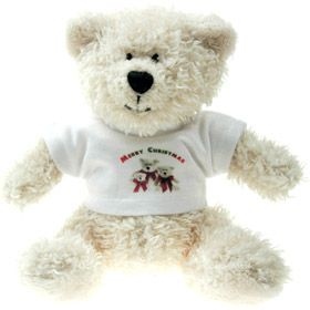 15 cm Snowy Beanie Bear in a T-Shirt