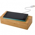 Bamboo Wireless Charger and Clock 2