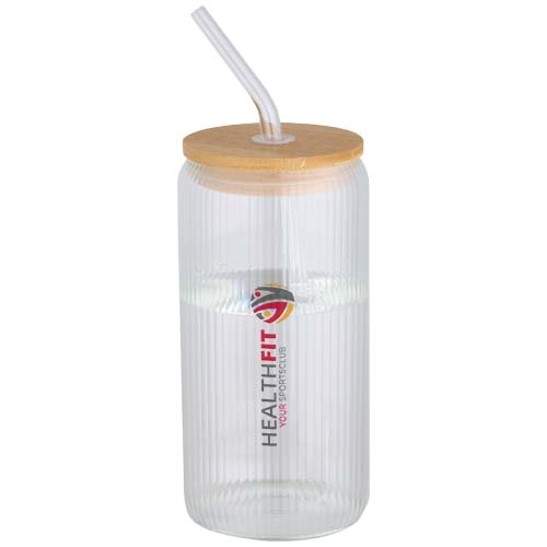Mirage 500 ml Single-walled Borosilicate Glass Jar with Bamboo Lid