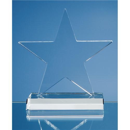 5" Optic Five Pointed Star on Base Award