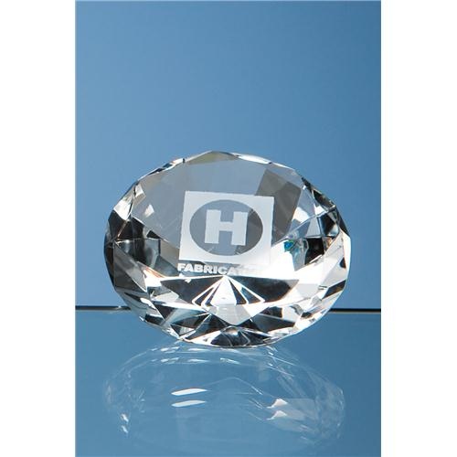6cm Optical Crystal Diamond Paperweight