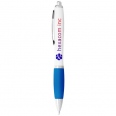 Nash Ballpoint Pen White Barrel and Coloured Grip 3