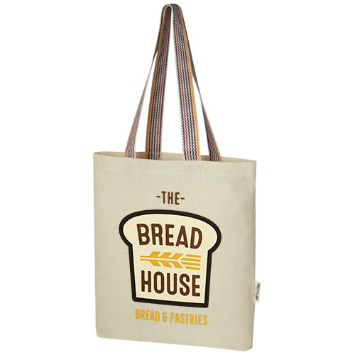 Rainbow 180 G/M² Recycled Cotton Tote Bag 5L