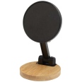 Alcor Recycled Plastic Foldeable Magnetic Phone Stand with Bamboo Details 4