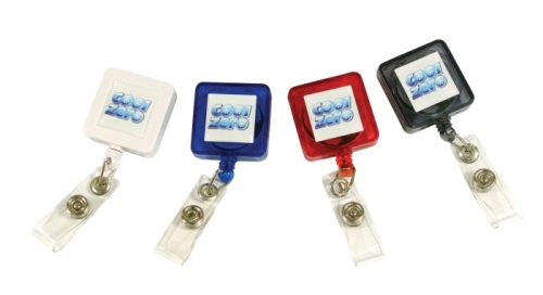 Square Retractable Pass Holder