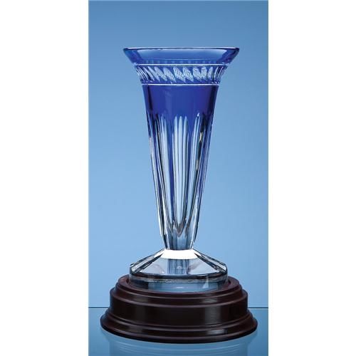 27cm Mario Cioni Lead Crystal Ginostra Vase