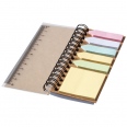 Spinner Spiral Notebook with Coloured Sticky Notes 7