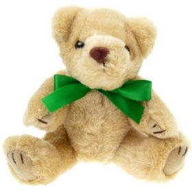20 cm Honey Jointed Bear with Bow