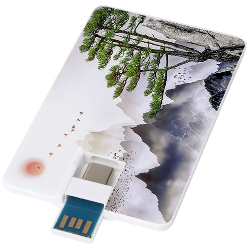 Duo Slim 32GB USB Drive with Type-C and USB-A 3.0