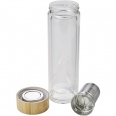 Glass and Bamboo Bottle with Tea Infuser (420ml) 3