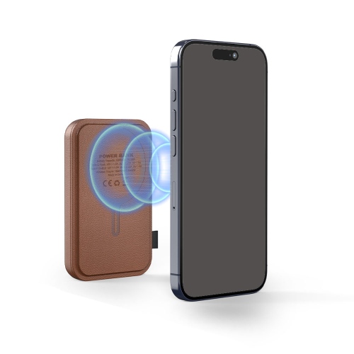 5000mAh Magsafe Leather Power Bank