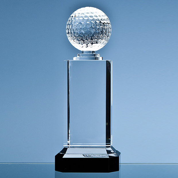 28cm Mounted Optic Golf Ball Column Award