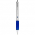 Nash Ballpoint Pen with Silver Barrel and Coloured Grip 3