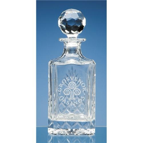 Gallery Lead Crystal Square Spirit Decanter