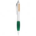 Nash Ballpoint Pen with Silver Barrel and Coloured Grip 12