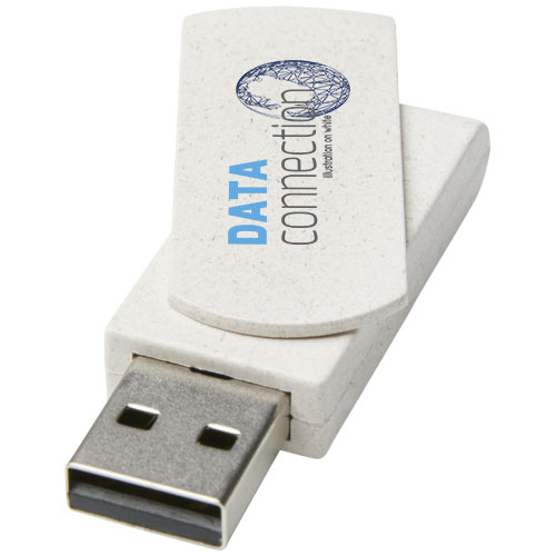 Rotate 4GB Wheat Straw USB Flash Drive