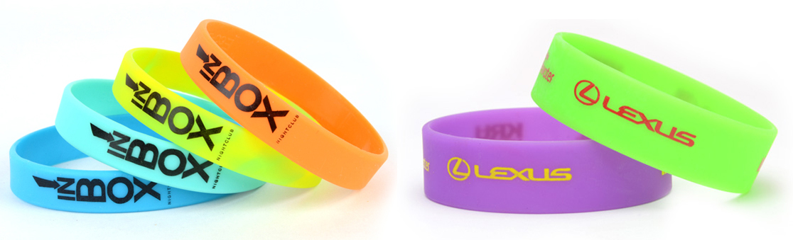 Silicone Wristbands with Different Thickness