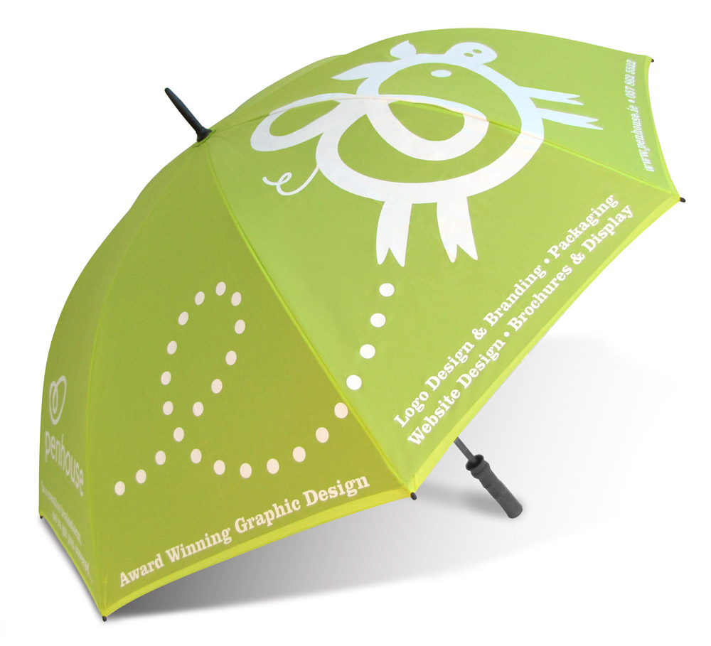 Golf Umbrella with All Over Print